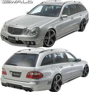 【M’s】 S211 W211 ベンツ Eクラス ステーションワゴン (2002y-2009y) WALD BLACK BISON フルエアロ 3点 (FOGバージョン) ヴァルド バルド ブラックバイソン エアロ パーツ セット フルキット カスタム 外