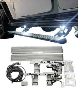 【M's】 W463A W465 ベンツ AMG Gクラス G63 (2018.6-) LED付 電動サイドステップ ショート (※サイド出しマフラー車用 | サイド変更車輌含む ) 社外 エアロ パーツ 部品 外装 新型 現行 改造 高級 カスタ