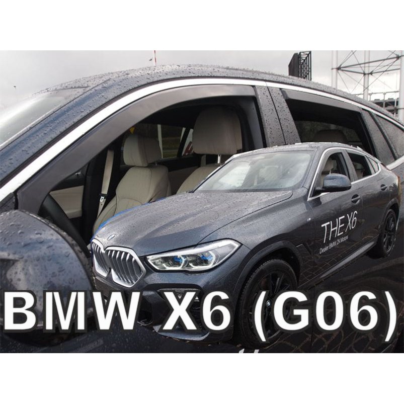 G06 BMW X6 SUV (2020-) HEKO ドアバイザー サイドバイザー 1台分 (フロント+リア) ヘコ 雨避け セット フロントバイザー  リアバイザー ダークスモーク 社外品 外装 部品 パーツ 新型 現行 311191 新作も続々入荷中