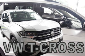 【M's】VW T-Cross Tクロス C1 SUV (2019y-) HEKO ドアバイザー サイドバイザー 1台分 (フロント+リア) 社外 ヘコ ウインドー フロントバイザー リアバイザー 雨よけ ダーク スモーク セット パーツ 部品 外装 フォルクスワーゲン T-クロス 新型 現行 4582626811704 331016