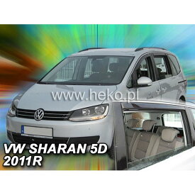 【M's】VW Sharan シャラン 7N Van (2011-) HEKO ドアバイザー サイドバイザー 1台分 (フロント+リア) 社外 ヘコ ウインドー フロントバイザー リアバイザー 雨よけ ダーク スモーク セット パーツ 部品 外装 フォルクスワーゲン 331182 4582626811742