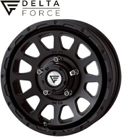 【M's】 スズキ ジムニー JB64W (2018.7-) DELTA FORCE OVAL 16インチ ホイール 1本 (マットブラック) デルタフォース オーバル 社外 パーツ 部品 新型 現行 足回り カスタム EXIZZLE-LINE エクシズルライン SUZUKI Jimny JB64 64ジムニー モノブロック 16x5.5J +20 5-139.7