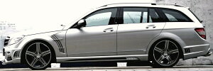 【M's】W204 ベンツ Cクラス ステーションワゴン WALD/ヴァルド Sports Line Black Bison Edition サイドステップ // BENZ バルド スポーツライン ブラックバイソン S 未塗装 FRP オーダー エアロ 受注生産