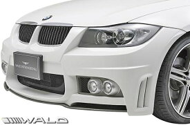 【M's】E90 E91 BMW 3シリーズ 前期 (2005y-2008y) WALD SPORTS LINE フロントバンパースポイラー／／セダン ワゴン FRP ヴァルド バルド エアロパーツ バンパー 未塗装 受注生産品 320i 323i 325i 330i 335i