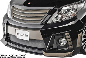 【M's】トヨタ アルファード 20系 後期 (2011/11-2014/12) ROJAM IRT GENIK フロントバンパースポイラー FRP 未塗装 ロジャム エアロ フロントスポイラー ALPHARD アルファード20 20アルファード 20後期 S SR S-