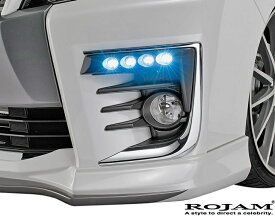 【M's】トヨタ ヴォクシー 80系 前期 (2014/1-2017/6) ROJAM IRT LEDアタッチメントキット(丸型4連LEDライト)／／ZSグレード ZRR80W FRP ロジャム エアロ VOXY 80ヴォクシー ヴォクシー80 ボクシー 80ボクシー ボクシー80 80前期 デイライト デーライト LEDフォグ