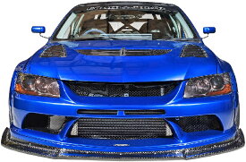 【M's】三菱 EVO9 ランサーエボリューション9 (2005y-2007y) VARIS Solid Joker フロントバンパー＋フロントリップ 3PCS FRP HAM-004F バリス ソリッドジョーカー エアロ ランエボ ランエボ9 エボ9 エボ