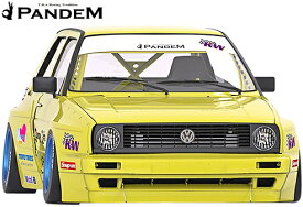 【M's】VW ゴルフ2 19E (1983y-1992y) PANDEM フロントリップスポイラー／／GOLF2 FRP製 TRA京都 パンデム ロケットバニー ロケバニ エアロ フロントスポイラー リップスポイラー オーバーフェンダー フォルクスワーゲン
