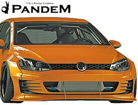 【M's】VW ゴルフ7 5G (2D) PANDEM フロントリップ+リップステイ 2点セット／／FRP製 TRA京都 パンデム エアロ エアロパーツ エアロキット フロントスポイラー リップスポイラー フォルクスワーゲン Volkswagen GOLF7 MK7