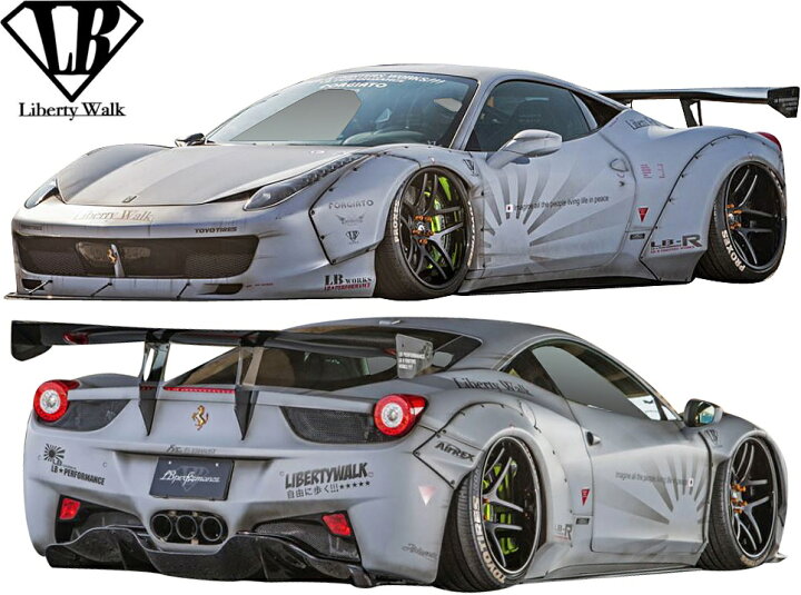 フェラーリ 458イタリアリバティーウォークリアウィング