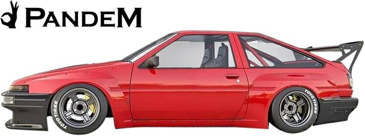 楽天市場】【M's】トヨタ AE86 スプリンタートレノ 後期 PANDEM サイド