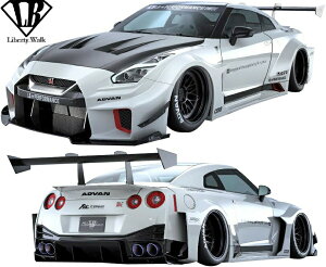 yM'szY R35 GT-R (2007y-) LB-Silhouette WORKS GT 35GT-RR Ver.1 Rv[g{fBLbg 8_^^Dry Carbon hCJ[{ Liberty Walk oeB[EH[N oeBEH[N oeB[ oeB GA 