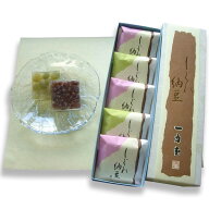 小豆の和菓子 しぐれ納豆（5個箱入り）松江 銘菓 一力堂 お供え お菓子