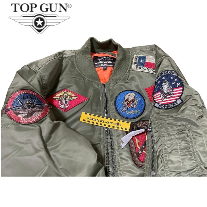 楽天市場】【 TOPGUN 】MA-1 フライトジャケット トップガン 中綿 