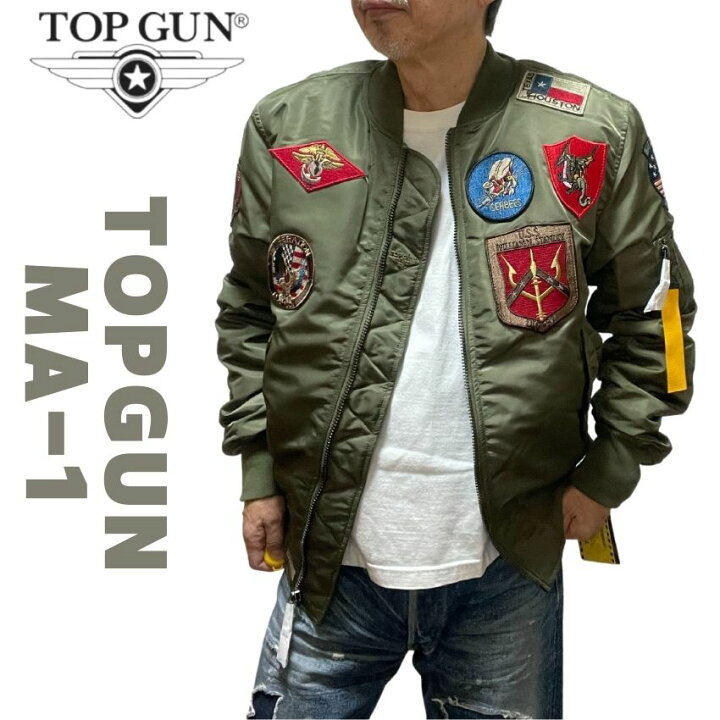 楽天市場】【 TOPGUN 】MA-1 フライトジャケット トップガン 中綿 