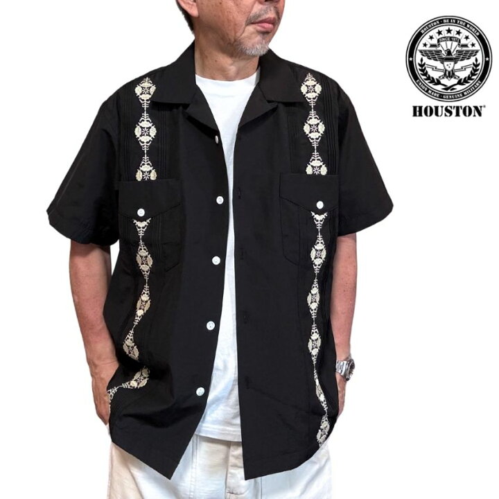 楽天市場】【 HOUSTON 】ヒューストン EMB CUBA SHIRT (BOTANICAL 