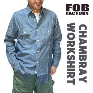 y FOB z Vu[Vc uh [NVc  FOBt@Ng[ factory Vc fj fjVc Y F 3494 Vu[ [N CHAMBRAY WORK SHIRT u[ Vv n JWA