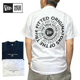 【 NEWERA 】 ニューエラ T-シャツ newera SS CT TEE CIRCLE ロゴ バックプリント プリント S/S 半袖 コットン クルーネック 人気 レギュラーサイズ ブランド メンズ レディース スケボ－ ブラック ホワイト 春夏 秋冬 M L XL 14121902・14121905