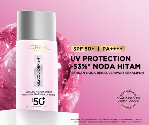 u TL[ N[| 5% OFF !v ApiLoreal Parisj GLYCOLIC-BRIGHT ANTI-DARK SPOT DAILY UV FLUID SPF 50{ 50ml  GbZX  et g[Abv n c  S gx X^