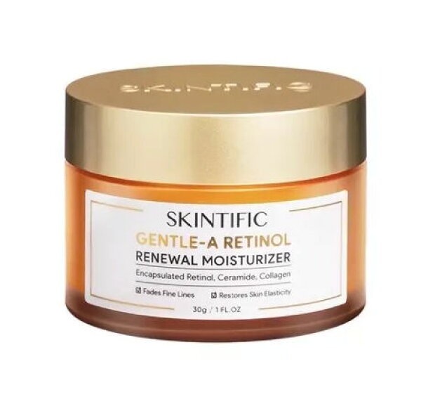 「 サンキュー クーポン 5% OFF !」 レチノール SKINTIFIC GENTLE-A RETINOL 30g RENEWAL MOISTURIZER 潤燥 エッセンス 導入 美容液 トーンアップ ハリ ツヤ 透明肌 全肌質 トラベル スタート お試し アジアンコスメ コスメ 化粧品 スキンケア スキンクリーム