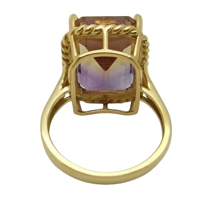 楽天市場】GSTVアメトリンリングK18 10.00ct 8.2g【中古】程度SA【smtb  