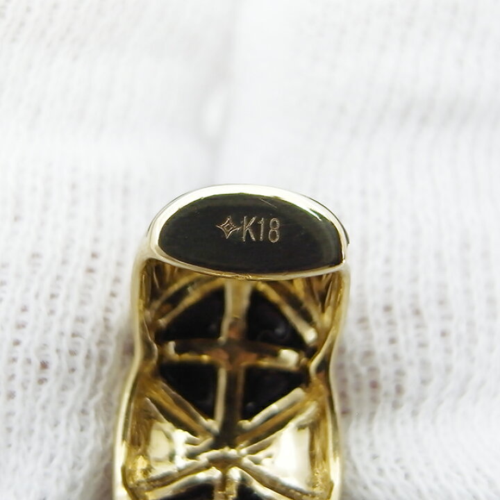 楽天市場】GSTVシェルオニキスピアリングK18 9.7g【中古】程度SA【smtb 
