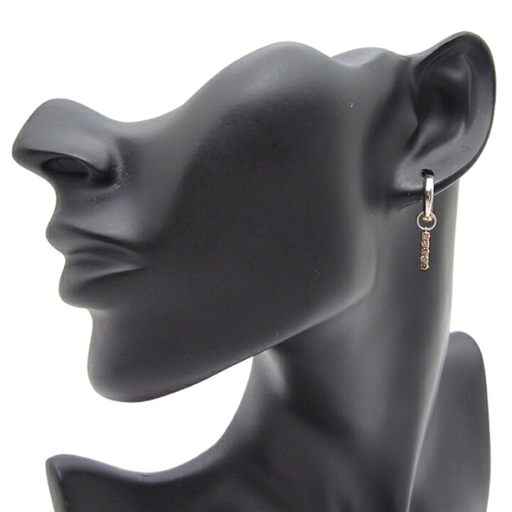 楽天市場】GSTVダイヤモンドブラウンダイヤモンドチャーム付ピアリング  