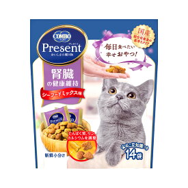 コンボ　プレゼント　キャット　おやつ　腎臓の健康維持　42g シーフードミックス味 日本ペットフード COMBO 成猫用