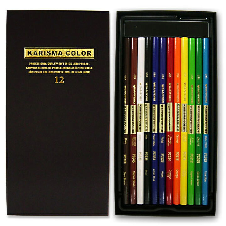 楽天市場 色鉛筆 メール便可 サンフォード カリスマカラー色鉛筆 軟質 12色セット 高級色鉛筆 旧プリズマカラー 紙箱入り 油性色鉛筆 軟質色鉛筆 やわらかいソフト芯 エンオーク