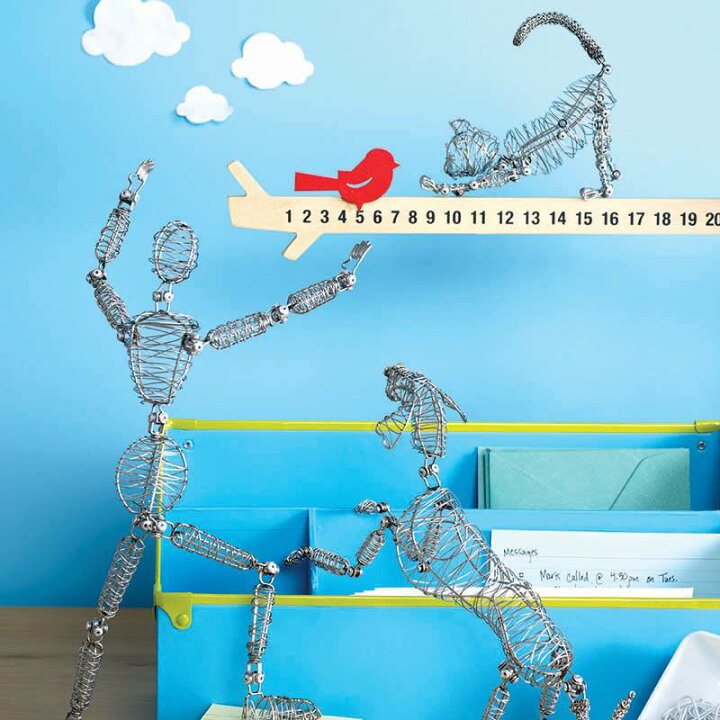 楽天市場 ワイヤー式モデル人形 人型 Adam Man 犬型 Rover Dog 猫型 Whiskers Cat モデル人形 ポーズ人形 デッサン人形 動物 ペット 関節 エンオーク