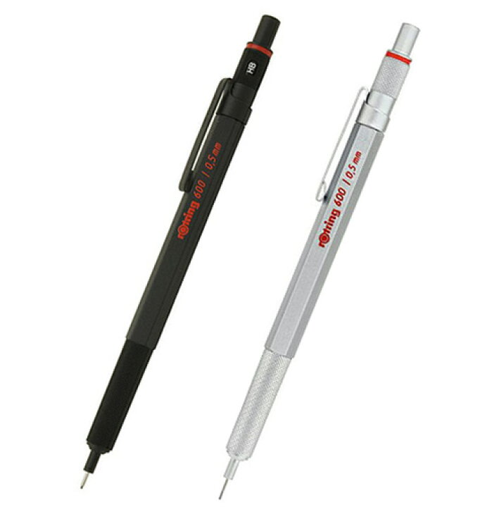 楽天市場 シャーペン メール便可 製図用シャープペンシル ロットリング600シリーズ ブラック シルバー 0 3mm 0 5mm 0 7mm Rotring ロットリング 600 製図用筆記具 エンオーク