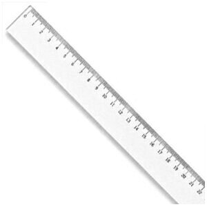 【メール便可】 ステッドラー 直線定規・片側目盛り付き 20cm (962 24-20)