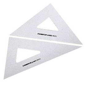【メール便可】 ステッドラー 三角定規 マルス 三角定規 30cm/厚3mm （964 30） （鉛筆・シャープペンシル用/45度60度ペア/目盛なし/鏡面仕上げ） 【マルス三角定規】