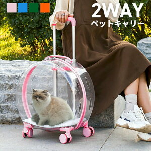 ペットキャリー 透明 中が見える ペット キャリーバッグ 猫 犬 カート キャリーカート キャスター付き ペット キャリー 小型犬 いぬ ねこ イヌ ネコ 犬用 猫用 キャリーバック 送料無料 ###キ
