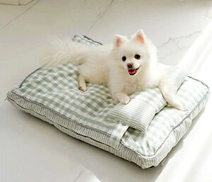 取り外して洗える ペットベッド ギンガムチェック ペットマット 清潔 枕 犬用 ペットマット S M L 全3色 介護用 床ずれ防止 小型犬 中型犬 洗える