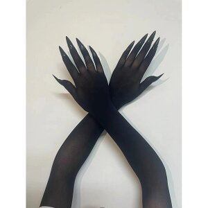 ネイル付きグローブ 5本指 爪 手袋 魔女 吸血鬼 ウルフ 人狼 ロンググローブ ドレス ロングネイル アームグローブ ステージ 仮装 小道具 ハロウィンコスプレ パーティー 祭り イベント 舞台