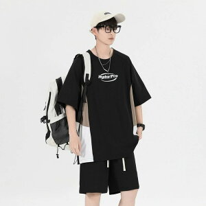 ジャージ 上下 メンズ 夏 半袖 シンプル ゆったり セットアップ かこいい おしゃれ スポーツ 2点セット 大きいサイズ 上下2点セット ブ