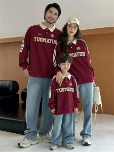 親子 ペアルック 赤ちゃん トレーナー トップス 韓国 野球 ジャケット 親子ペアルック 春 秋 ママ 女の子 冬 ブランド 長袖 t パパ 親子