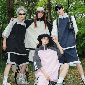 ジャージ 上下セット レディース ファッション uネック セットアップ ゆったり 半袖 ネクタイ おしゃれ 上下 セット スウェット 夏 春