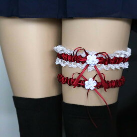 【期間限定! 20%OFF!よりどり3点で】ガーターリング セクシー下着 セクシーランジェリー セクシーな下着 セクシーショーツ 下着 Wレース 2連 レースデザイン キャット ガーターリング ウェディング ハロウィン コスプレ用小物 レッグアクセサリー 過激