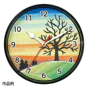 サークルクロック 砂絵ボトルセット 1個入 / サンドアート 時計 掛け時計 壁掛け時計 電子工作 自由工作 理科 科学 実験 電気 夏休み 冬休み 図工 技術 学校 教材 物理 電気回路 自由研究 シン