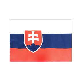 世界の国旗（約21×14cm）サ行国 ：スロバキア共和国 / 手旗 小さめ ミニ国旗 手持ち フラッグ 応援グッズ【ゆうパケット対応】