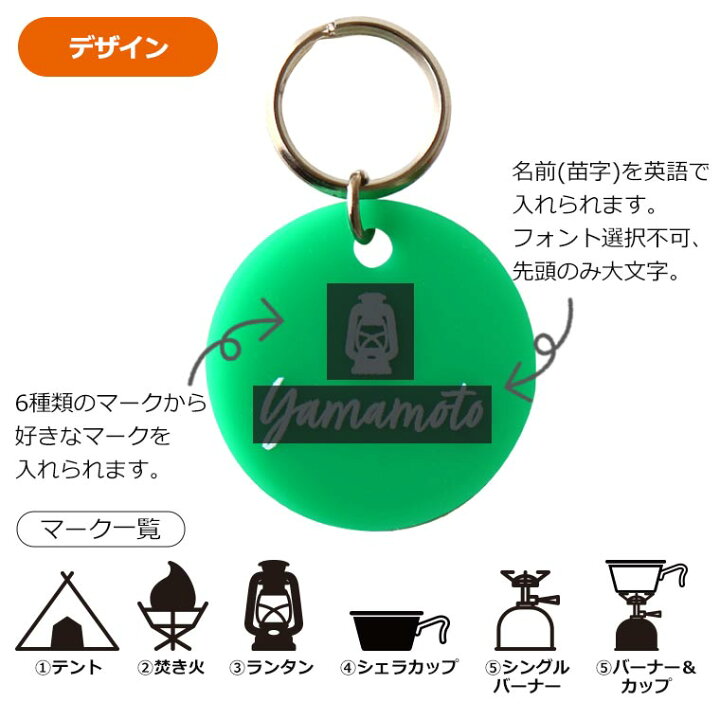 楽天市場】アウトドアネームサイン アクリル製 直径35mm 厚さ2mm アン 