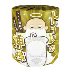 【ケース販売：50個入】林製紙　トイレットペーパー　トイレの神様（運気が良くなる内容）
