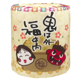 【ケース販売：100個入】林製紙　トイレットペーパー 節分 114mm×30mダブル