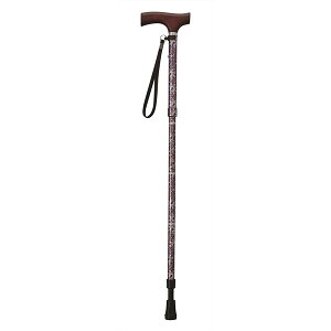 【幸和製作所】TACaoF(テイコブ)折りたたみ式伸縮クッションステッキ EOS11 コバナパープル