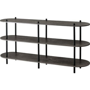 【メーカー直送】東谷 オープンラック3段 ブラック PT-564BK