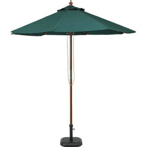 【メーカー直送】不二貿易 木製パラソル-2直径210(グリーン)210GR