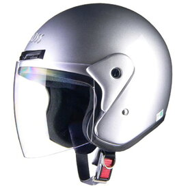 リード工業(LEAD) バイクヘルメット ジェット CROSS CR-720 シルバー フリー 57~60cm未満