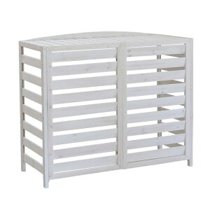 【メーカー直送】逆ルーバー室外機カバー 幅108 「AIRNA(エアナ)」 ホワイト AC-L1080WHT